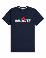 Hollister Graphic cotton Crew T-Shirt