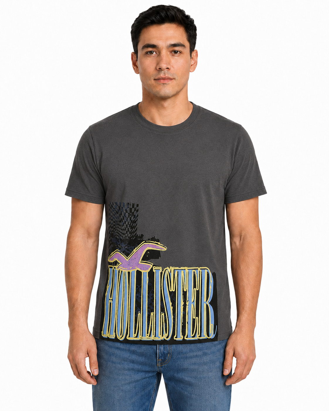 Hollister Graphic cotton Crew T-Shirt