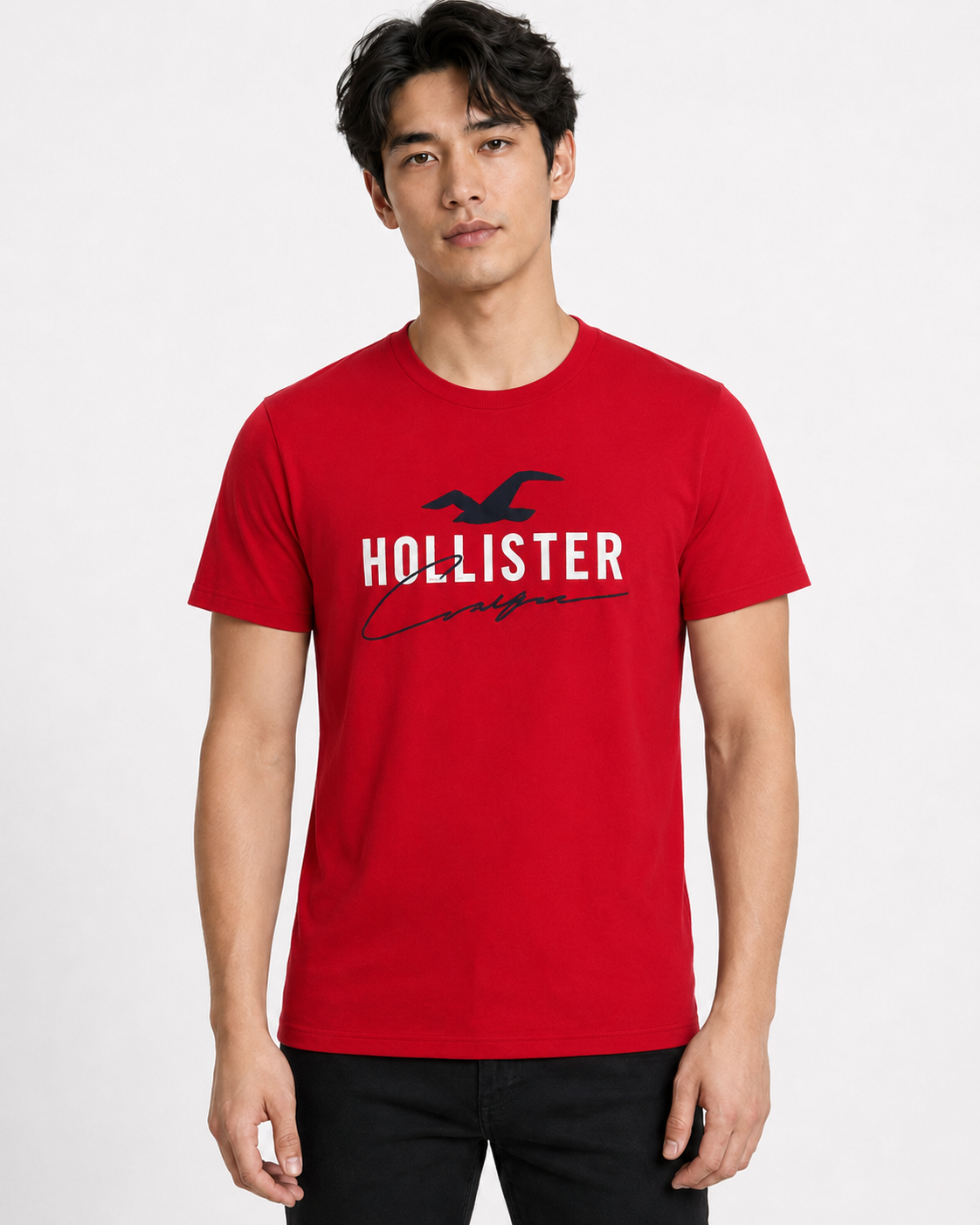 Hollister Graphic cotton Crew T-Shirt 