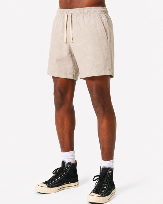 Hollister Linen-Blend Pull-On Shorts