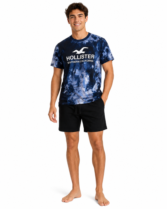 Hollister Graphic Pajama Set - shorts