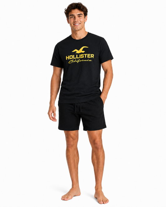 Hollister Graphic Pajama Set - shorts