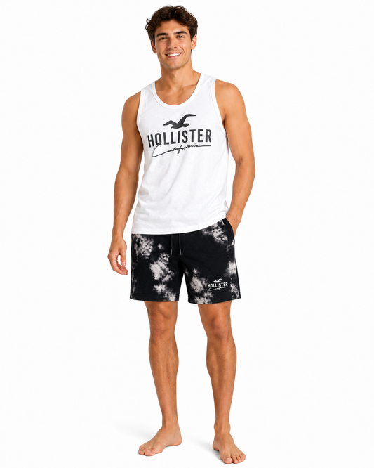 Hollister Graphic Pajama Set - shorts