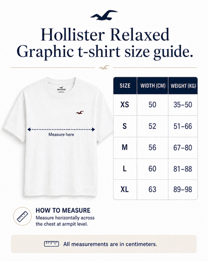 Hollister Graphic cotton Crew T-Shirt - Relaxed
