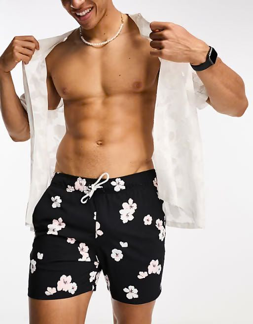 Hollister Seersucker Swim Trunks