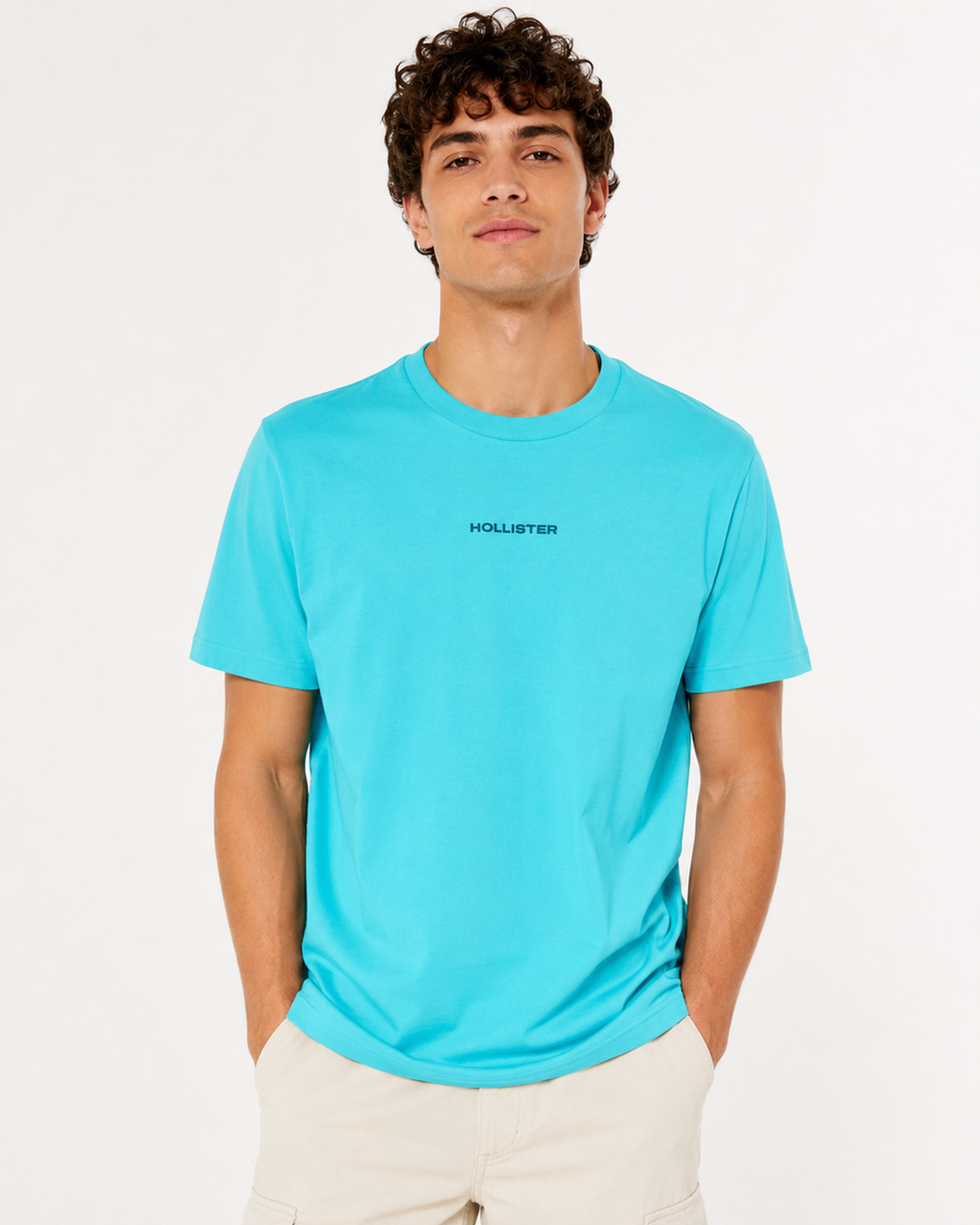 Hollister Graphic cotton Crew T-Shirt - Relaxed