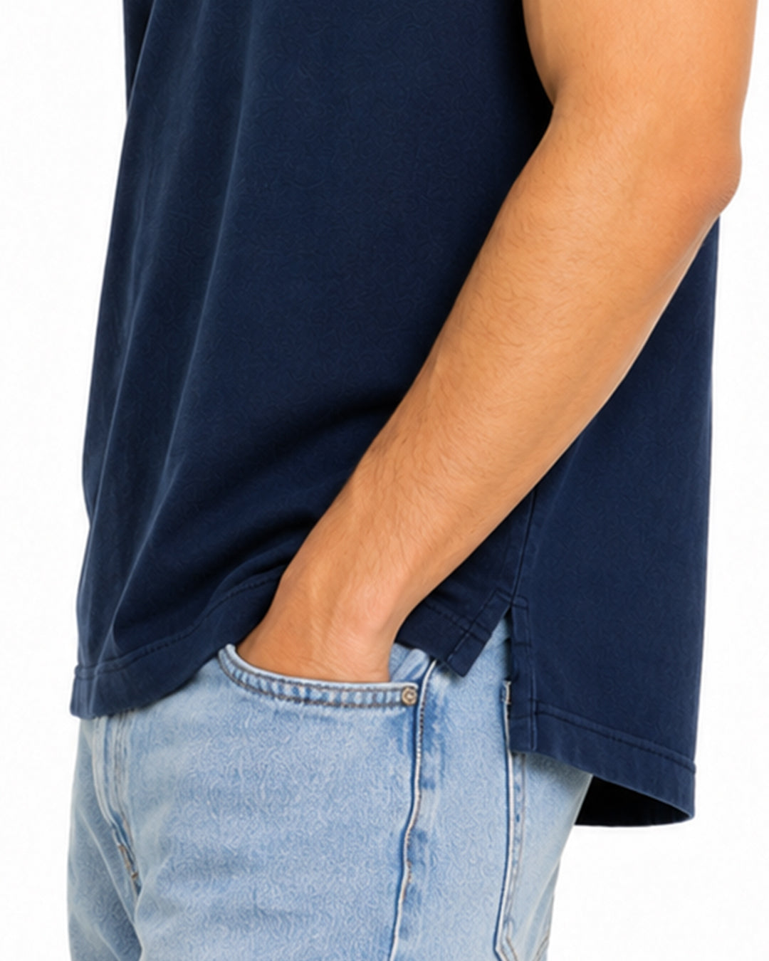 Hollister Henley basic T-shirt