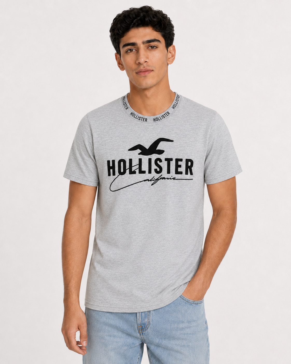 Hollister Graphic cotton Crew T-Shirt 