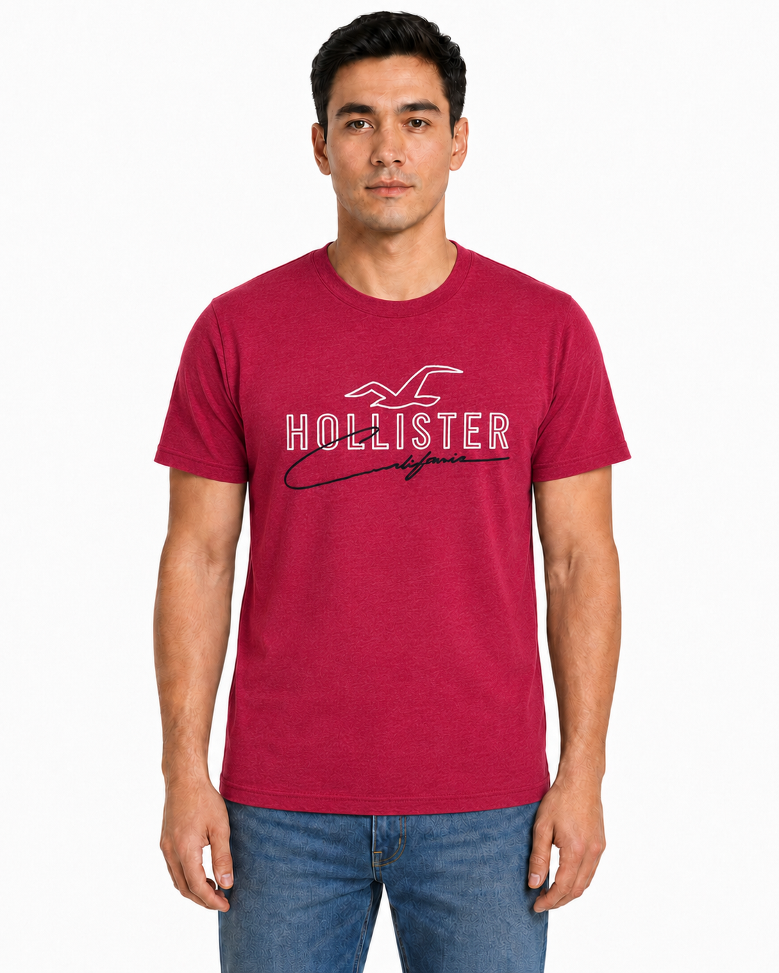 Hollister Graphic cotton Crew T-Shirt 