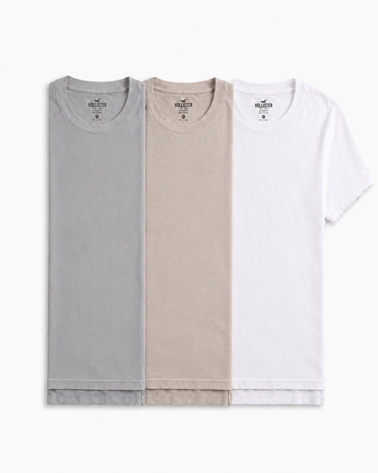 Relaxed Fit Crew T-Shirt - Pack of 3