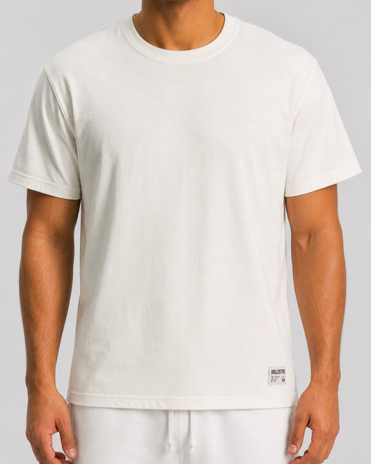 Cotton Hollister badge Crew T-Shirt