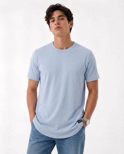 Hollister Longline Curved Hem T-Shirt