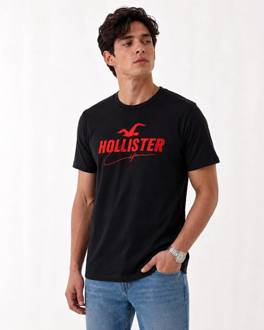 Hollister Graphic cotton Crew T-Shirt