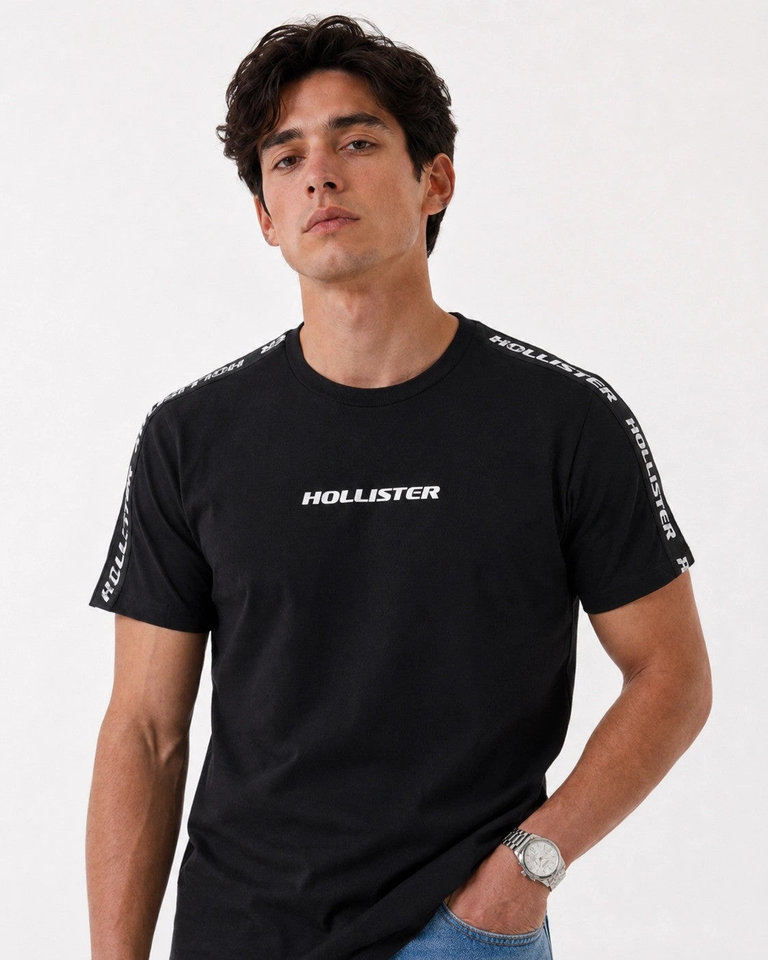 Hollister Graphic cotton Crew T-Shirt