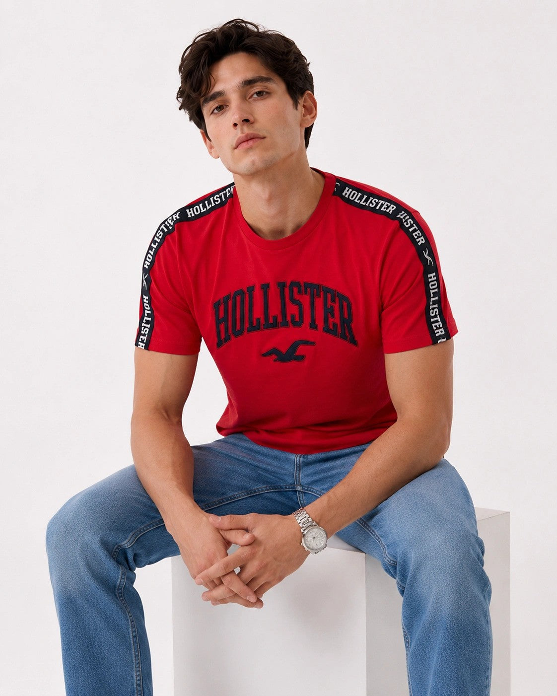 Hollister Graphic cotton Crew T-Shirt