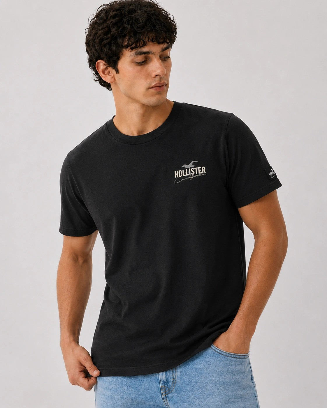 Hollister Graphic cotton Crew T-Shirt