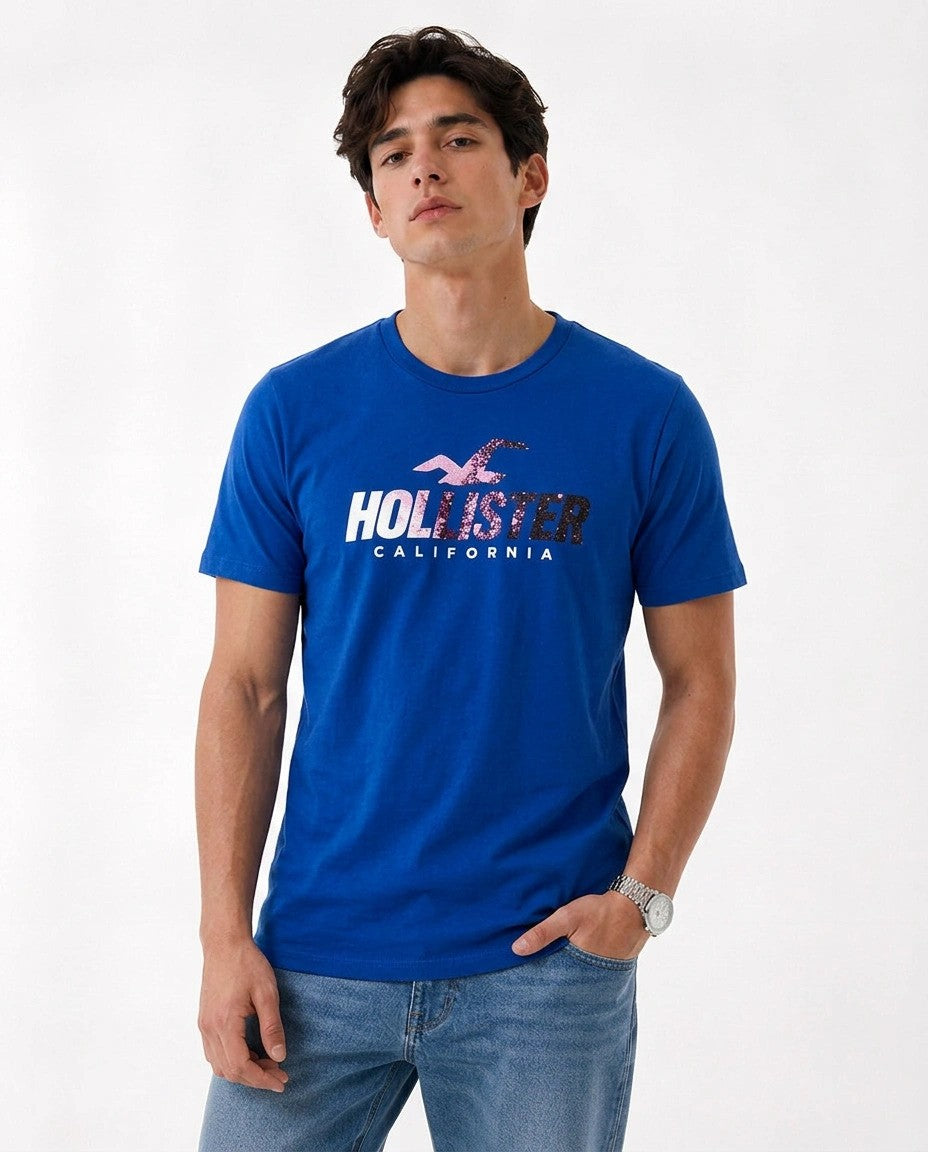 Hollister Graphic cotton Crew T-Shirt