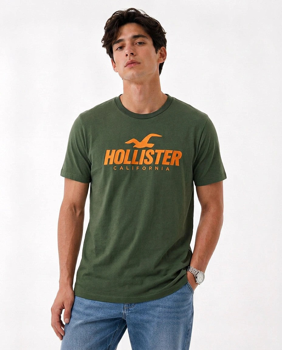 Hollister Graphic cotton Crew T-Shirt