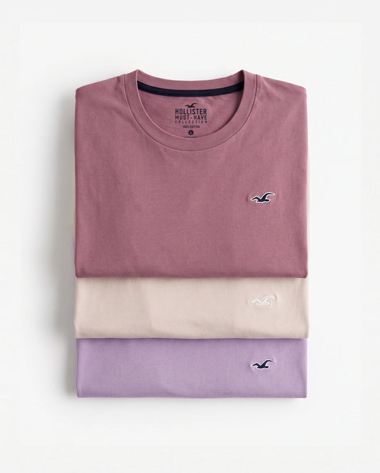 Original Hollister Icon T-Shirt – 3-Pack 🇺🇸