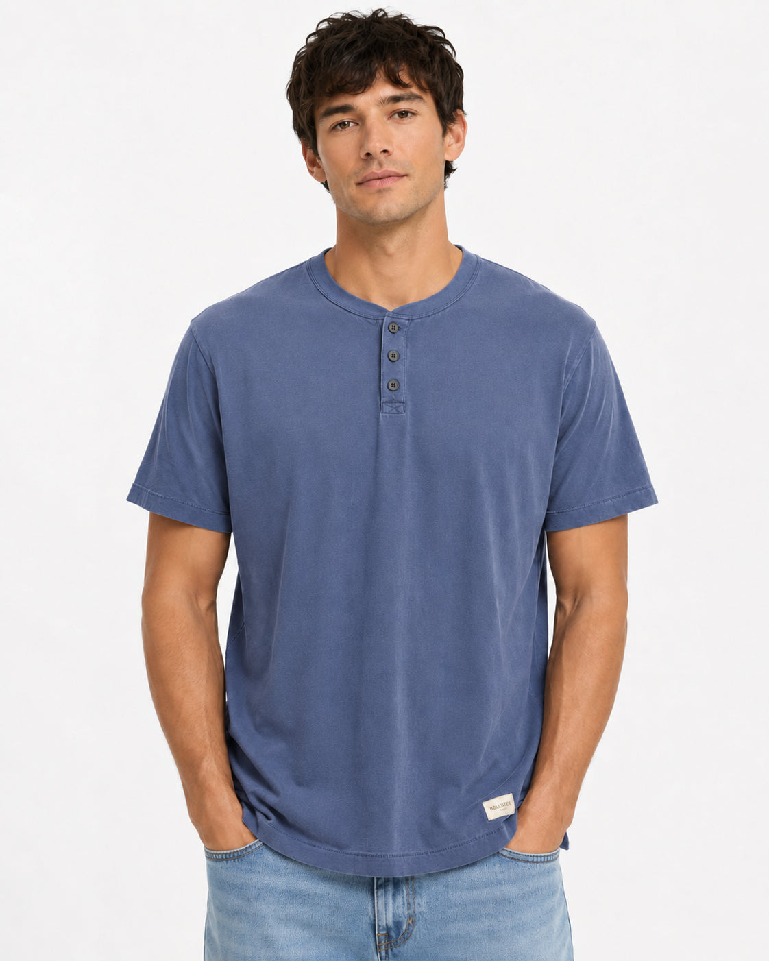 Hollister Henley basic T-shirt - Relaxed
